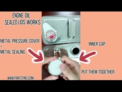 قوطی حلبی خالی روغن موتور 4 لیتری 1 گالن