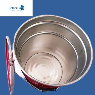کیفیت  Empty Metal Paint Bucket 5 Gallon Open Head Steel Pail UN Certified کارخانه