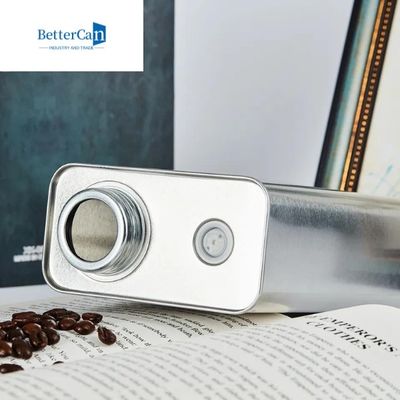 کیفیت  Personalised Coffee Bean Tin 6Oz-26Oz 350g Rectangular Tea Tins کارخانه