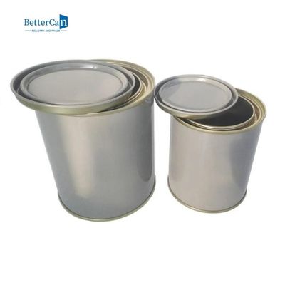 کیفیت  Custom Empty Paint Tins 1 Litre Round Automotive Paint Cans With Tight Triple Lid کارخانه