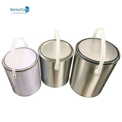 خرید قوطی رنگ 1 گالن خالی گرد، سطل های قلع رنگ بدون خط یک کوارت online manufacture