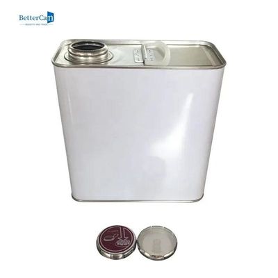 خرید درپوش فشار مربع قوطی قلع مربع 2 لیتری قلع رنگ خالی برای مواد شیمیایی نازک تر online manufacture