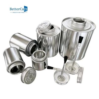 کیفیت  Cylindrical Industrial Paint Tins Logo Debossed Glue Packaging Empty 250ml Paint Can کارخانه