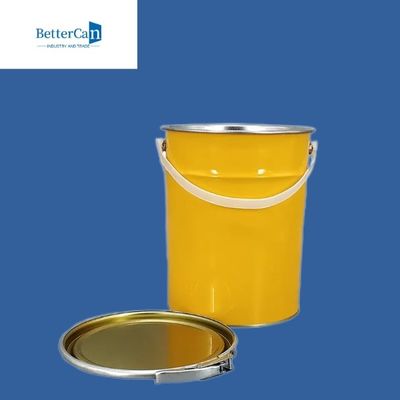 سطل رنگ فلزی 0.28mm-0.35mm سطل فلزی گرد 5 لیتری مورد تایید سازمان ملل