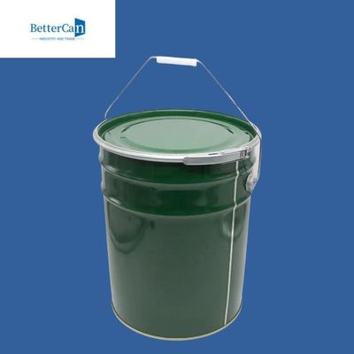 سطل رنگ فلزی ضد زنگ سطل سفید 15 لیتری 20 لیتری درب دار