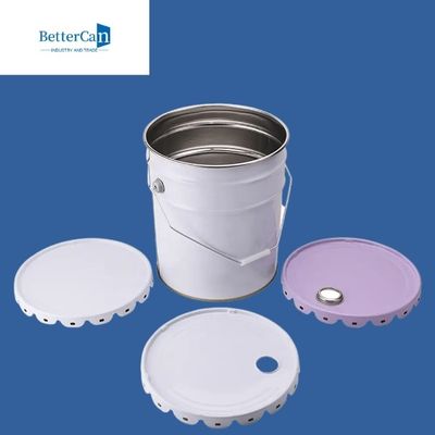 سطل رنگ فلزی 16 لیتری درام سطلی 5 گالن بدون BPA با درب