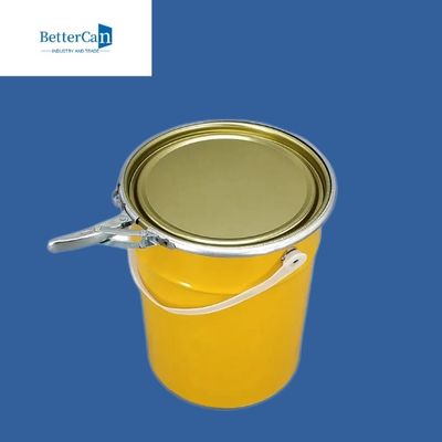 سطل رنگ فلزی 0.28mm-0.35mm سطل فلزی گرد 5 لیتری مورد تایید سازمان ملل