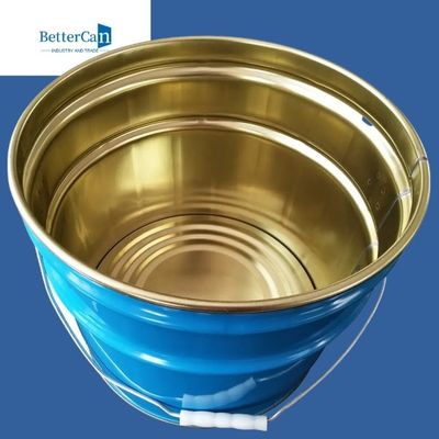 سطل سطل رنگ فلزی قابل آب بندی مجدد سطل فلزی پنج گالن با درب دسته