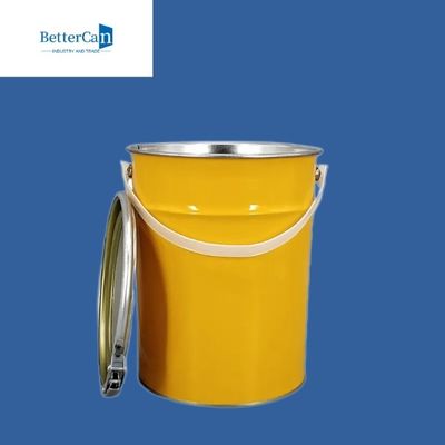 سطل رنگ فلزی 0.28mm-0.35mm سطل فلزی گرد 5 لیتری مورد تایید سازمان ملل