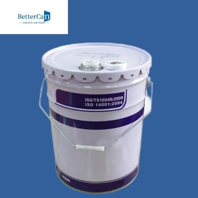 سطل رنگ فلزی ضد زنگ سطل سفید 15 لیتری 20 لیتری درب دار