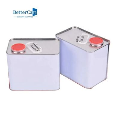 قوطی های حلبی رنگ 2 لیتری روغن موتور Square Marine با روکش پیچ