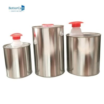 لوگوی گرد فلزی 1 لیتری قوطی قلع چاپ شده برای روغن موتور