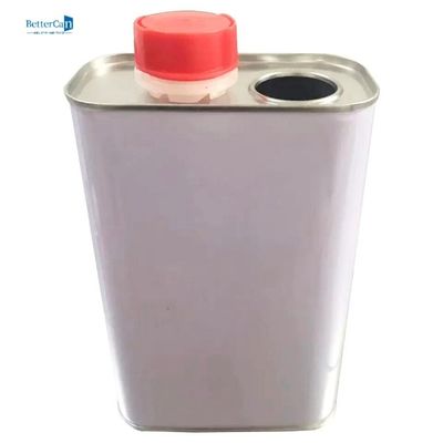 ظروف قلع فلزی مربعی 1 لیتری مسطح L105*W60*H180 با درب پیچ