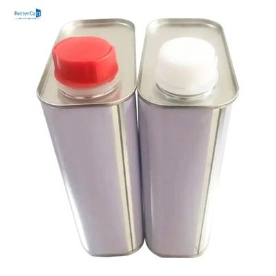 ظروف قلع فلزی مربعی 1 لیتری مسطح L105*W60*H180 با درب پیچ