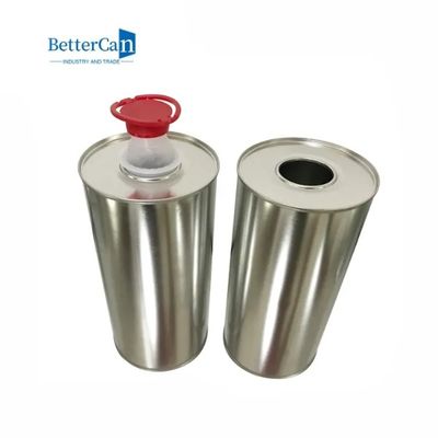 سیلندر قلع فلزی گرد 1 لیتری به شکل D84*H210mm با درب