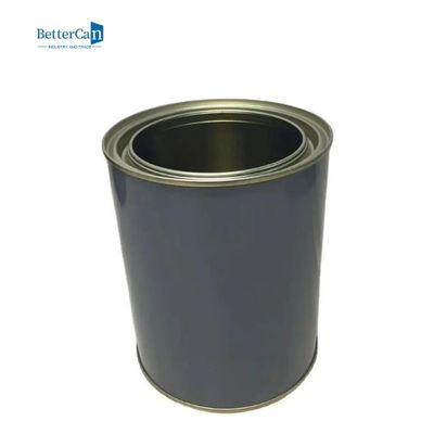 قوطی حلبی رنگ ماشین سطل رنگ فلزی گرد 4 لیتری با درب