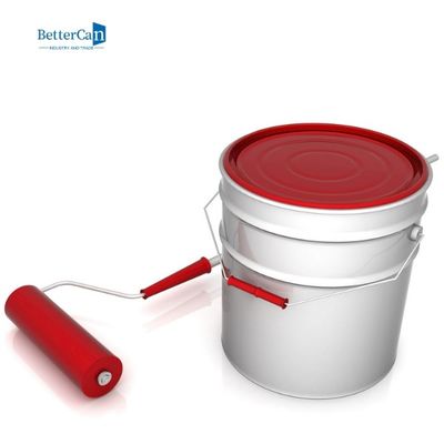 قوطی 5 گالن رنگ قوطی قلع فلزی گرد برای بسته بندی رنگ