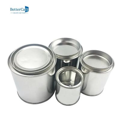 قوطی رنگ فلزی خالی 1/2 پینت با درب، ظروف ذخیره رنگ برای رنگ باقیمانده
