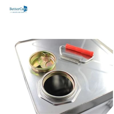 چسب قوطی رنگ 20 لیتری مربعی با درب پوشش نازل روغن