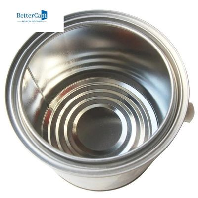 قوطی رنگ 1 گالن خالی گرد، سطل های قلع رنگ بدون خط یک کوارت
