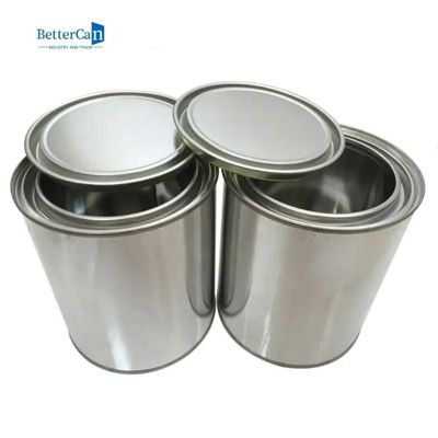 قوطی رنگ 1 گالن خالی گرد، سطل های قلع رنگ بدون خط یک کوارت