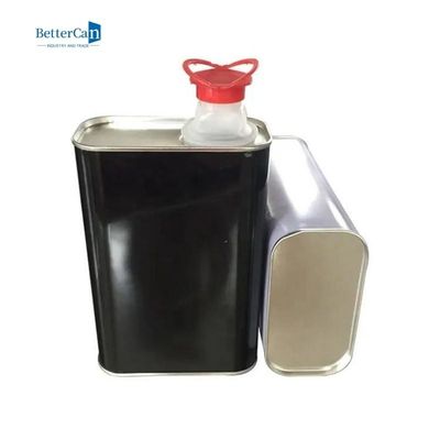 قوطی قلع صفحه قلع رنگ اتومبیل 1 لیتری قوطی رنگ خودکار مربعی با درب فشاری