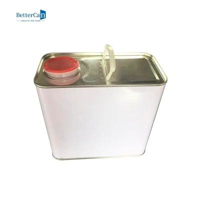 قوطی رنگ 2 لیتری قوطی رنگ گالن خالی برای بسته بندی مواد شیمیایی نازک تر