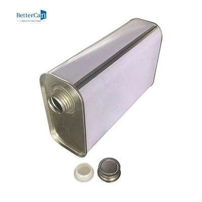 قوطی های رنگ کوارت خالی سفارشی قوطی قلع مستطیلی با درپوش پیچ ISO 9001