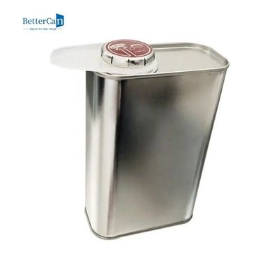 قوطی های رنگ کوارت خالی سفارشی قوطی قلع مستطیلی با درپوش پیچ ISO 9001