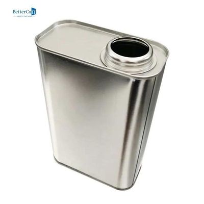 قوطی های رنگ کوارت خالی سفارشی قوطی قلع مستطیلی با درپوش پیچ ISO 9001