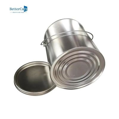 قوطی رنگ گرد قلع فلزی 5 لیتری با درب حلقه قفل اهرمی ISO9001