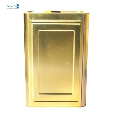 بسته بندی هوابند ظروف صفحه قلع رنگ خودرو سطل فلزی 20 لیتری با درب پلاستیکی
