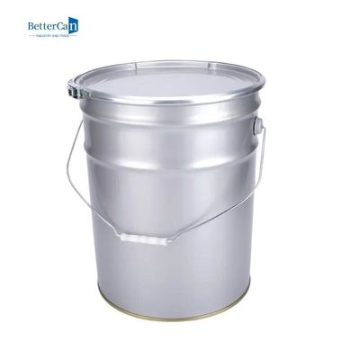 قوطی رنگ تزئینی گرد سطل 20 لیتری رنگ سفید 5 گالن
