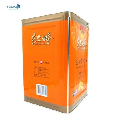 قوطی قلع روغن زیتون 10 لیتری قوطی قلع روغن نخل درجه غذا با کشش حلقه پلاستیکی