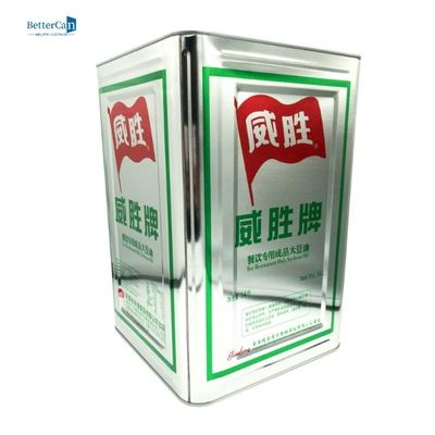 قوطی قلع روغن زیتون 10 لیتری قوطی قلع روغن نخل درجه غذا با کشش حلقه پلاستیکی