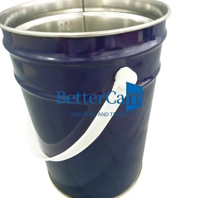 سطل 5 گالن سطل قوطی سفید 5 لیتر سطل قوطی با حلقه قفل