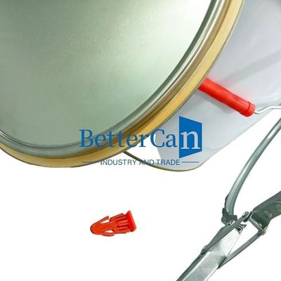 لوگوی چاپ لوازم جانبی قلع فلزی حلقه قفل درام برای سطل قوطی قلع مخروطی