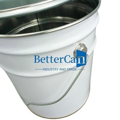سطل رنگ فلزی 10 لیتری ضد زنگ سطل فلزی بادوام 5 گالن با نوار فوم