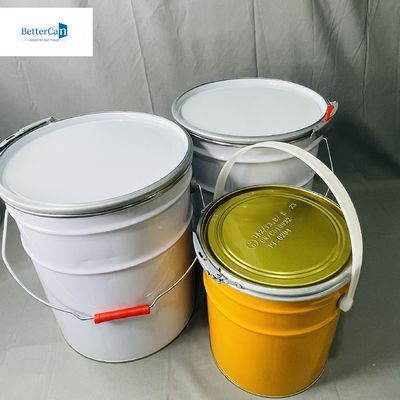 سطل مخروطی 18 لیتر با پوشش گل 20 لیتر قوطی خالی فلزی