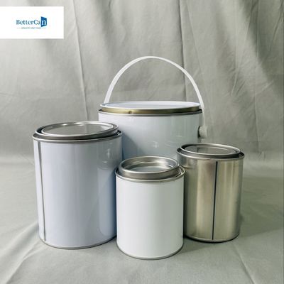 4 لیتر سطل قوطی قوطی چوبی بسته پوشش چوبی 1 گالن OEM قوطی های خالی رنگ