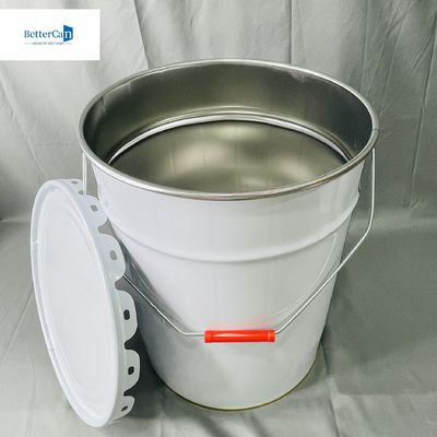 ظرف خالی صنعتی 10 لیتر با حلقه قفل 0.35 میلی متر ضخامت 5 لیتر سطل خالی