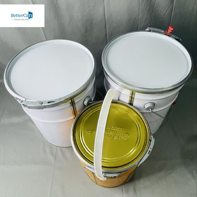 ظرف خالی صنعتی 10 لیتر با حلقه قفل 0.35 میلی متر ضخامت 5 لیتر سطل خالی