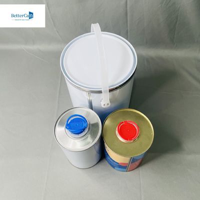 1/2 پینت ماشین رنگ قوطی قوطی با پوشش فلزی OEM 250ml تا 5 لیتر اتوماتیک قوطی