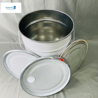 10 لیتر سطل فلزی با سرپوش 2.2 گالن بسته بندی مایع خالی پوشانده