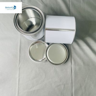 0.28mm ضخامت رنگ سفید دور قوطی های قوطی با پوشش سه گانه 1 لیتر مربع خالی قوطی