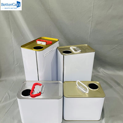 خالي 5L رنگ قوطی قوطی مستطیل قوطی قوطی های کوچک رنگ