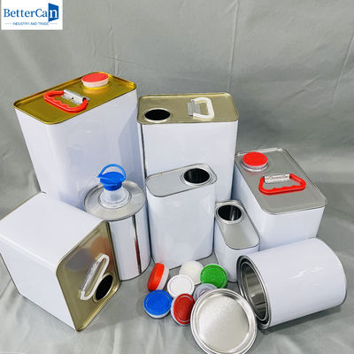 سطل رنگ سفید 1 گالن قوطی رنگ خودرو 4 لیتر قوطی رنگ فلزی خالی